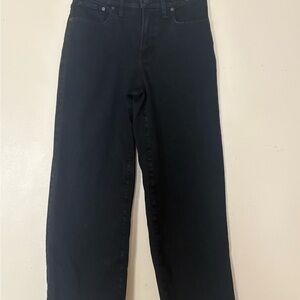 Madewell Black Wide-Leg High-Rise Jeans